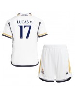 Real Madrid Lucas Vazquez #17 Kotipaita Lasten 2023-24 Lyhythihainen (+ shortsit)